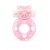 Розовое эрекционное виброкольцо в форме мишки - 1137 - в Тамбове купить с доставкой