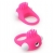 Розовое эрекционное кольцо с щеточкой LIT-UP SILICONE STIMU RING 5 - Dream Toys - в Тамбове купить с доставкой