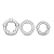 Набор из 3 прозрачных эрекционных колец Stay Hard Beaded Cockrings - Blush Novelties - в Тамбове купить с доставкой