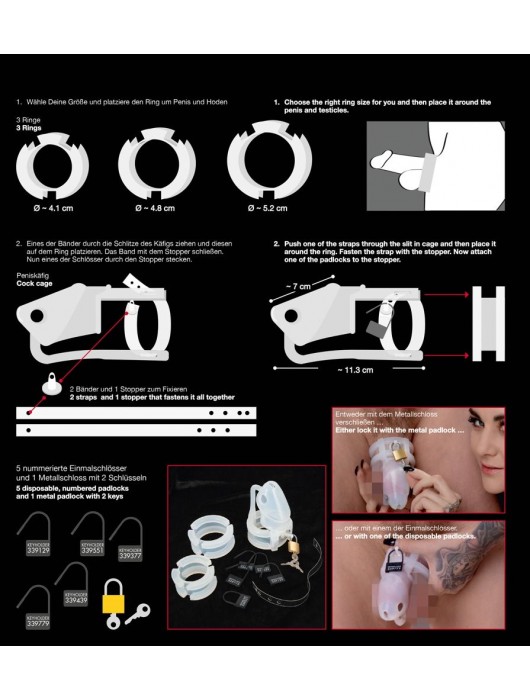 Набор для мужского пояса верности Cock Cage Set - Orion - купить с доставкой в Тамбове