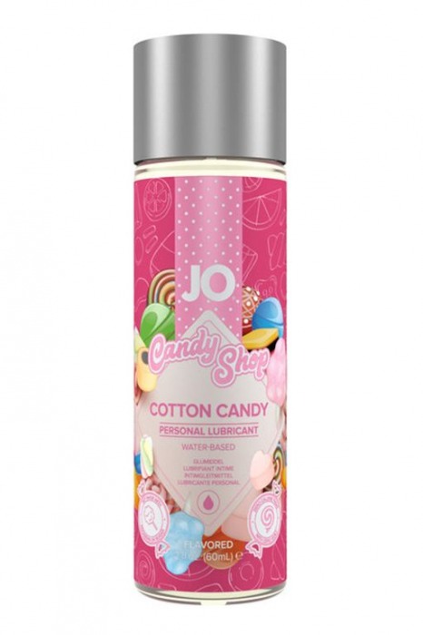 Смазка на водной основе Candy Shop Cotton Candy с ароматом сладкой ваты - 60 мл. - System JO - купить с доставкой в Тамбове