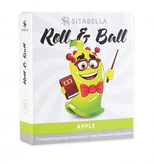 Стимулирующий презерватив-насадка Roll   Ball Apple - Sitabella - купить с доставкой в Тамбове