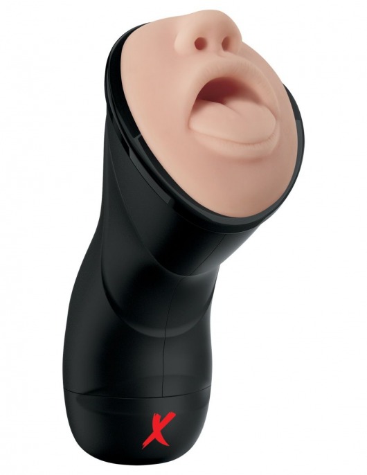 Мастурбатор-ротик Deep Throat Vibrating Stroker - Pipedream - в Тамбове купить с доставкой