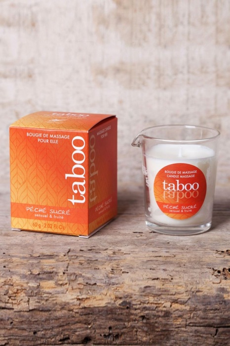 Массажное аромамасло с афродизиаками для женщин RUF Taboo Peche sucre - 60 гр. - RUF - купить с доставкой в Тамбове