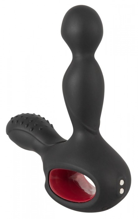 Черный вибромассажер простаты с нагревом и ротацией Prostate Plug - 14,5 см. - Orion - в Тамбове купить с доставкой