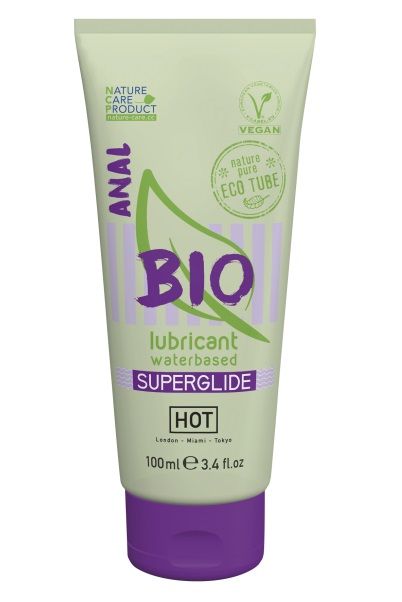 Интимный увлажняющий анальный гель BIO SuperGlide - 100 мл. - HOT - купить с доставкой в Тамбове