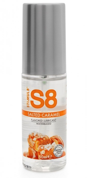 Лубрикант S8 Flavored Lube со вкусом солёной карамели - 50 мл. - Stimul8 - купить с доставкой в Тамбове