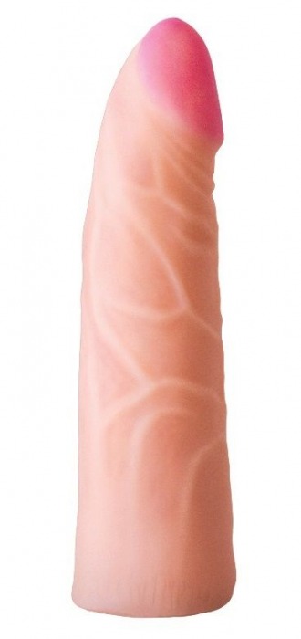 Фаллическая насадка на трусики харнесс - 17,5 см. - LOVETOY (А-Полимер) - купить с доставкой в Тамбове