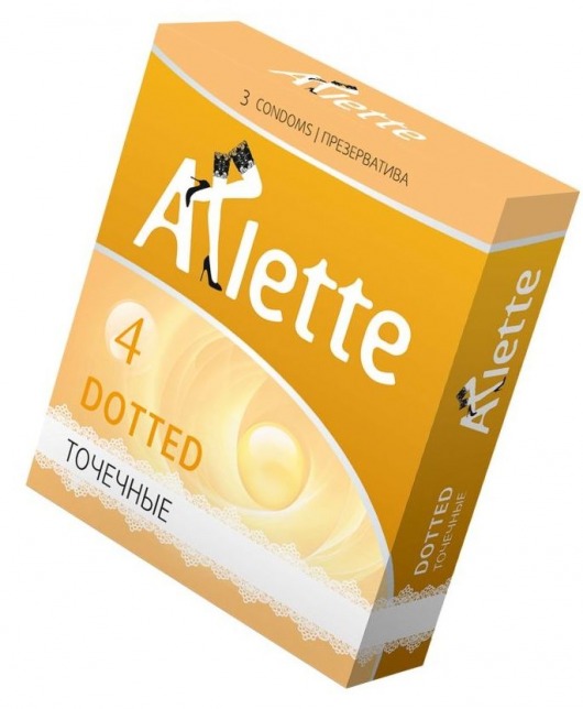 Презервативы Arlette Dotted с точечной текстурой - 3 шт. - Arlette - купить с доставкой в Тамбове