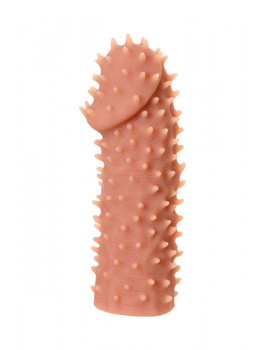 Телесная реалистичная насадка KOKOS Extreme Sleeve 07 с дополнительной стимуляцией - 12,7 см. - KOKOS - в Тамбове купить с доставкой