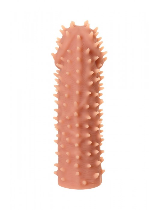 Телесная реалистичная насадка KOKOS Extreme Sleeve 07 с дополнительной стимуляцией - 12,7 см. - KOKOS - в Тамбове купить с доставкой