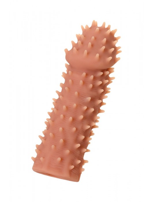 Телесная реалистичная насадка KOKOS Extreme Sleeve 07 с дополнительной стимуляцией - 12,7 см. - KOKOS - в Тамбове купить с доставкой