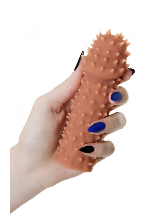 Телесная реалистичная насадка KOKOS Extreme Sleeve 07 с дополнительной стимуляцией - 12,7 см. - KOKOS - в Тамбове купить с доставкой