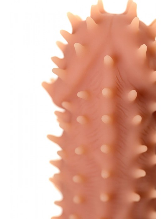 Телесная реалистичная насадка KOKOS Extreme Sleeve 07 с дополнительной стимуляцией - 12,7 см. - KOKOS - в Тамбове купить с доставкой