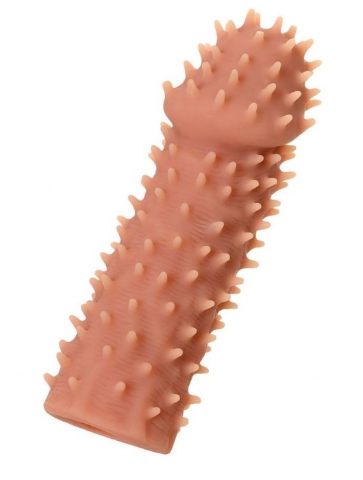 Телесная реалистичная насадка KOKOS Extreme Sleeve 07 с дополнительной стимуляцией - 12,7 см. - KOKOS - в Тамбове купить с доставкой