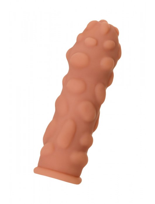 Телесная реалистичная насадка KOKOS Extreme Sleeve 11 с дополнительной стимуляцией - 12,7 см. - KOKOS - в Тамбове купить с доставкой
