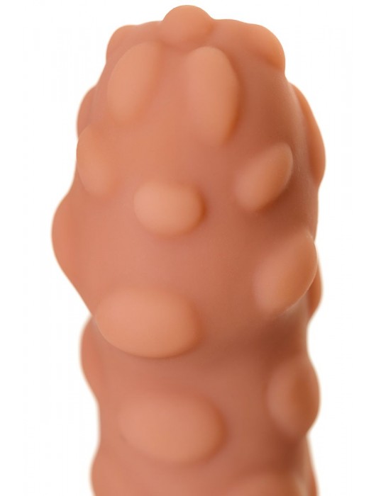 Телесная реалистичная насадка KOKOS Extreme Sleeve 11 с дополнительной стимуляцией - 12,7 см. - KOKOS - в Тамбове купить с доставкой