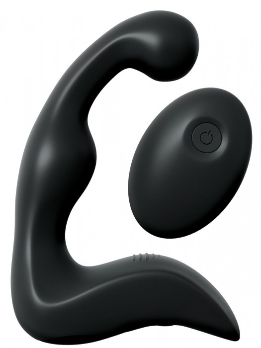 Черный вибромассажер простаты с пультом ДУ Control P-Spot Pro - Pipedream - в Тамбове купить с доставкой
