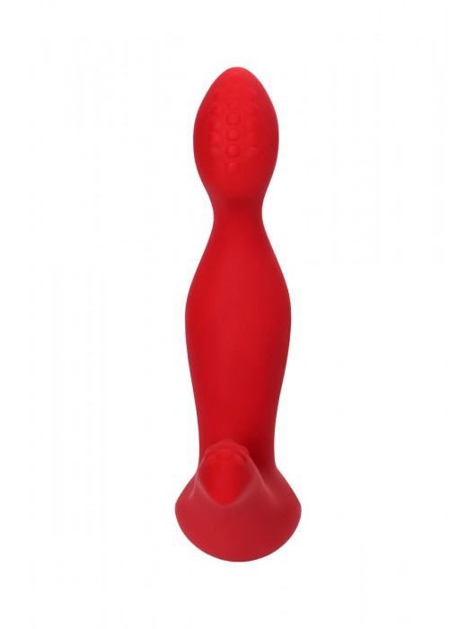 Красный силиконовый вибростимулятор простаты Proman - 12,5 см. - ToyFa - в Тамбове купить с доставкой