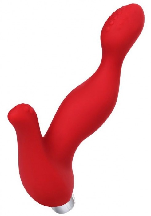 Красный силиконовый вибростимулятор простаты Proman - 12,5 см. - ToyFa - в Тамбове купить с доставкой