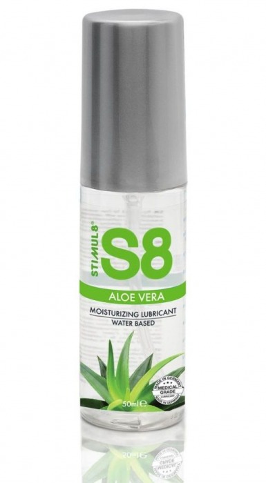 Лубрикант на водной основе S8 Aloe Vera Lube с алоэ вера - 50 мл. - Stimul8 - купить с доставкой в Тамбове