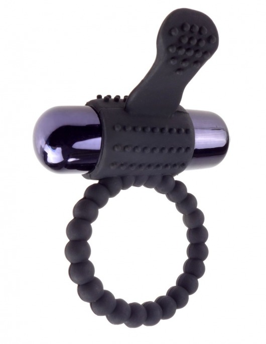 Черное эрекционное виброкольцо Vibrating Silicone Super Ring - Pipedream - в Тамбове купить с доставкой