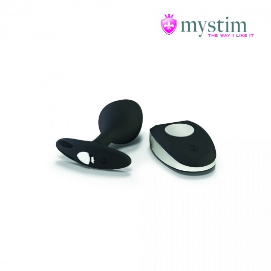 Черная пробка Mystim Rocking Vibe S с возможностью подключения к электростимулятору - 9,7 см. - MyStim - купить с доставкой в Тамбове