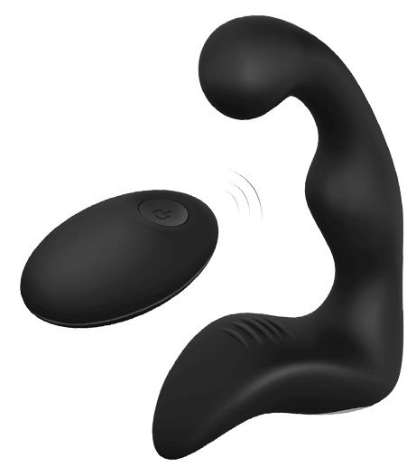 Черный вибромассажер простаты REMOTE BOOTY PLEASER - Dream Toys - в Тамбове купить с доставкой