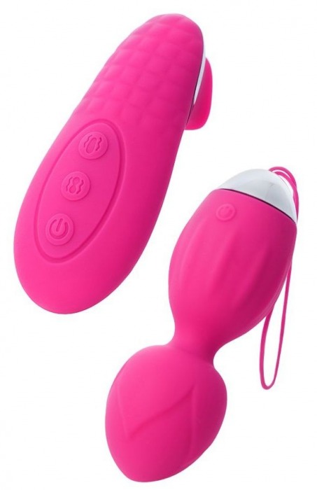 Розовые виброшарики TELLA с пультом-стимулятором - ToyFa в Тамбове Розовые виброшарики TELLA с пультом-стимулятором - ToyFa