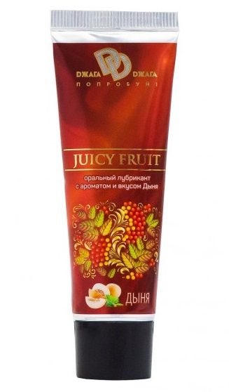 Интимный съедобный лубрикант JUICY FRUIT с ароматом дыни - 30 мл. - БиоМед - купить с доставкой в Тамбове