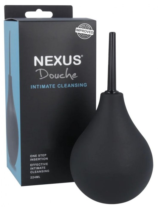 Черный анальный душ с обратным клапаном Non Return Valve Anal Douche - Nexus Range - купить с доставкой в Тамбове