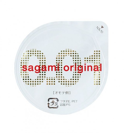 Супертонкий презерватив Sagami Original 0.01 - 1 шт. - Sagami - купить с доставкой в Тамбове