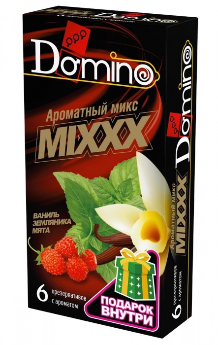 Ароматизированные презервативы DOMINO  Ароматный микс  - 6 шт. - Domino - купить с доставкой в Тамбове
