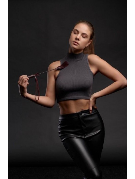 Бордовый стек Ladys Arsenal - 24 см. - БДСМ Арсенал - купить с доставкой в Тамбове