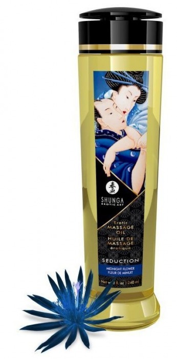 Массажное масло с ароматом ночных цветов Seduction - 240 мл. - Shunga - купить с доставкой в Тамбове