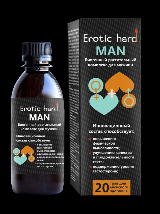 Мужской биогенный концентрат для усиления эрекции Erotic hard Man - 250 мл. - Erotic Hard - купить с доставкой в Тамбове