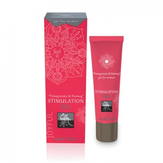 Возбуждающий интимный гель для двоих STIMULATION GEL Pomegranate   Nutmeg - 30 мл. - Shiatsu - купить с доставкой в Тамбове
