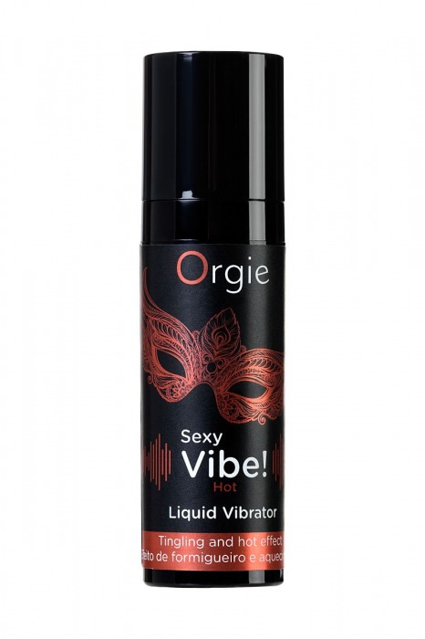 Разогревающий гель для массажа ORGIE Sexy Vibe Hot с эффектом вибрации - 15 мл. - ORGIE - купить с доставкой в Тамбове