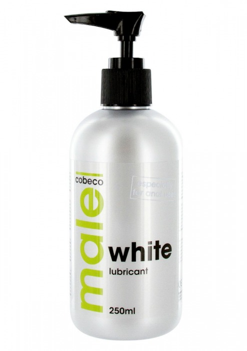 Анальная смазка на водной основе MALE Cobeco White Lubricant - 250 мл. - Cobeco - купить с доставкой в Тамбове