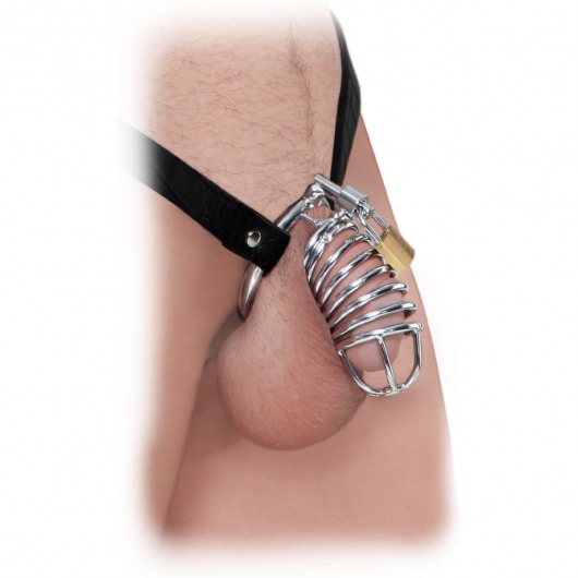 Кольцо верности Extreme Chastity Belt с фиксацией головки - Pipedream - купить с доставкой в Тамбове