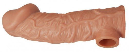 Телесная насадка на фаллос с фиксацией мошонки EXTREME SLEEVE - 15,6 см. - KOKOS - в Тамбове купить с доставкой