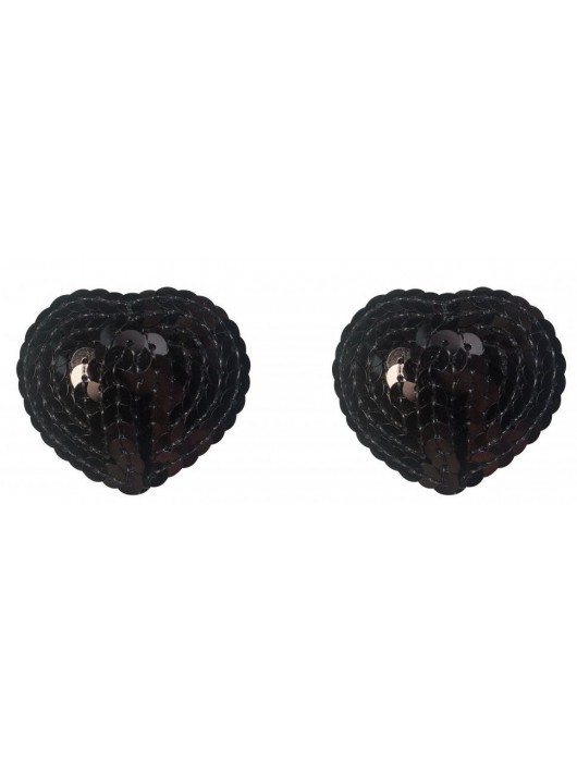 Черные пэстисы-сердечки Rand - Lola Lingerie купить с доставкой