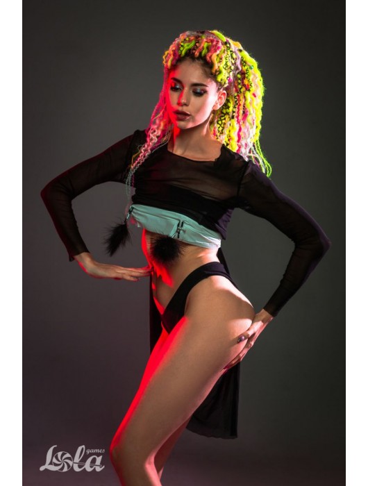 Зажимы на соски с черным пухом Euphoric - Lola Games - купить с доставкой в Тамбове