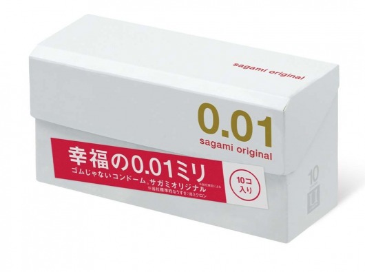 Супер тонкие презервативы Sagami Original 0.01 - 10 шт. - Sagami - купить с доставкой в Тамбове
