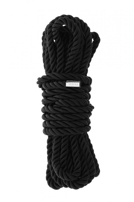 Черная веревка для шибари DELUXE BONDAGE ROPE - 5 м. - Dream Toys - купить с доставкой в Тамбове