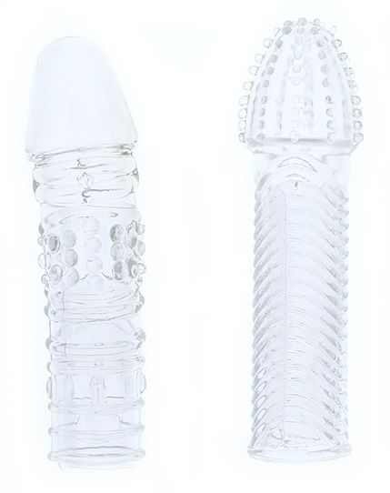 Комплект из 2 прозрачных насадок на пенис PENIS EXTENDER PACK - Dream Toys - в Тамбове купить с доставкой