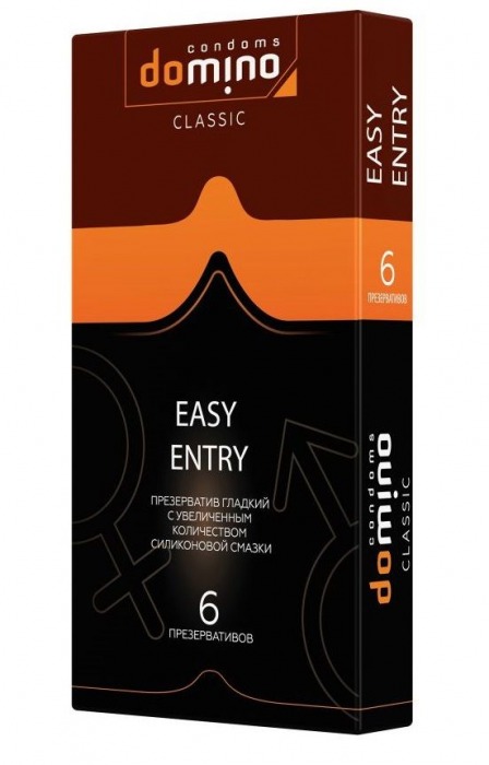 Презервативы с увеличенным количеством смазки DOMINO Easy Entry - 6 шт. - Domino - купить с доставкой в Тамбове