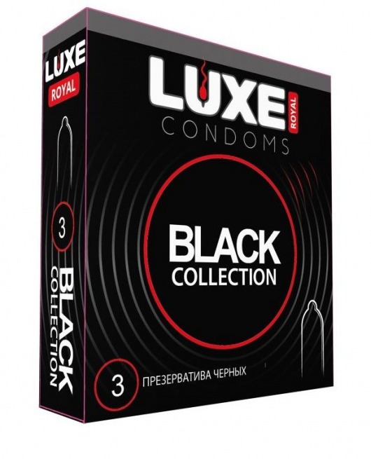 Черные презервативы LUXE Royal Black Collection - 3 шт. - Luxe - купить с доставкой в Тамбове