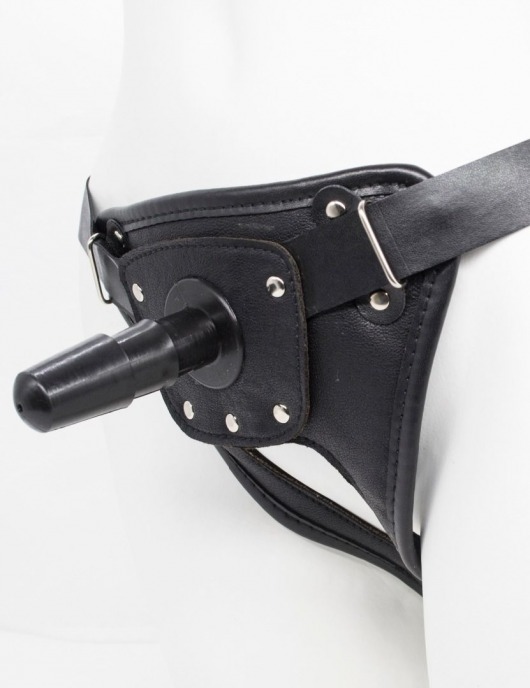 Черный пояс для насадок CLASS STRAP Restyling - LOVETOY (А-Полимер) - купить с доставкой в Тамбове
