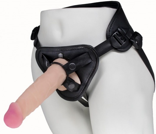 Пояс харнесс BEST UNI strap с 2 сменными насадками - 18,5 и 16 см. - LOVETOY (А-Полимер) - купить с доставкой в Тамбове